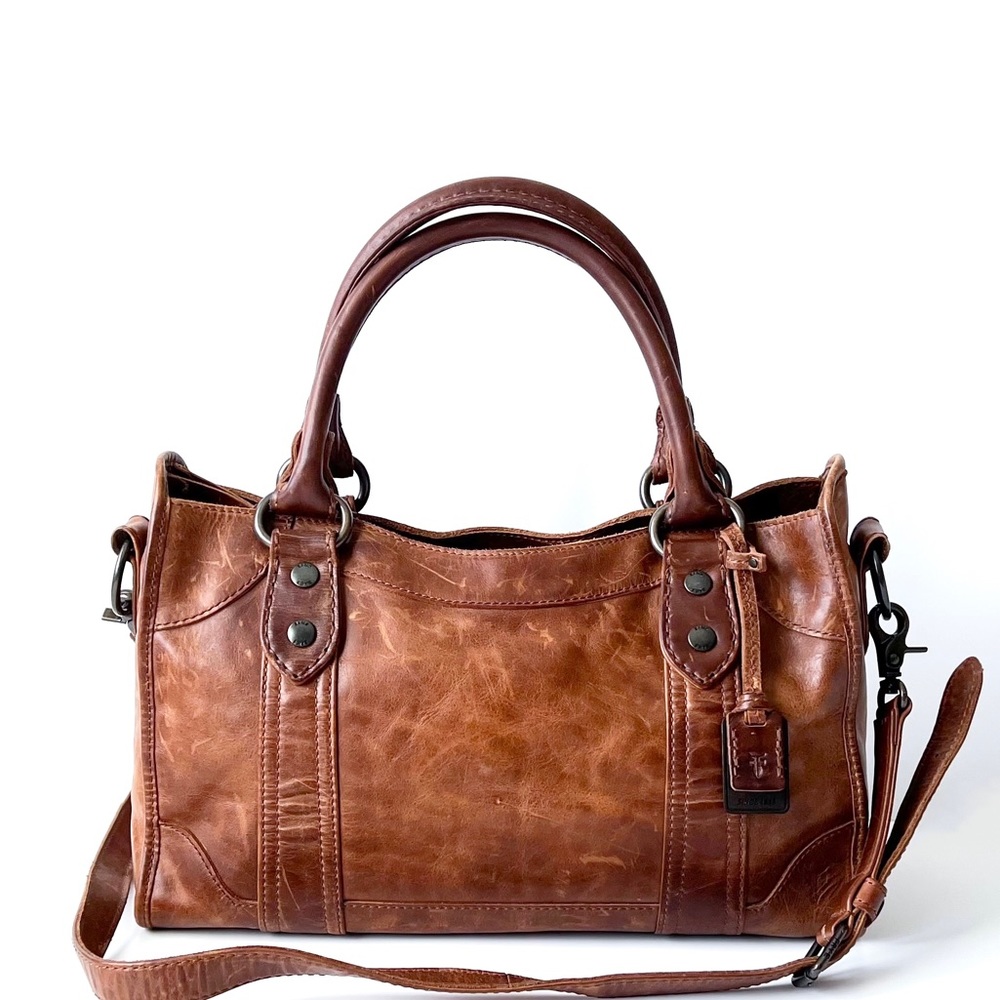 FRYE | Melissa Satchel Crossbody Cognac